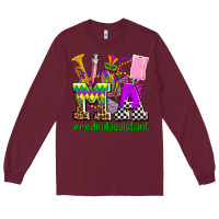 Burgundy mardi gras ma medical assistant Long Sleeve Tee - AdoDesignShop