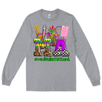 Heather Grey mardi gras ma medical assistant Long Sleeve Tee - AdoDesignShop