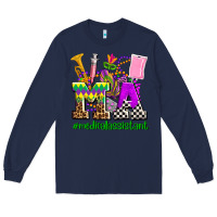 Navy mardi gras ma medical assistant Long Sleeve Tee - AdoDesignShop