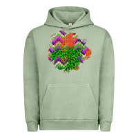 Pigment Oil Green halloween patch Urban Hoodie - BundleAndBundleShop