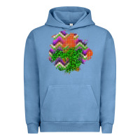Pigment Pebble Blue halloween patch Urban Hoodie - BundleAndBundleShop