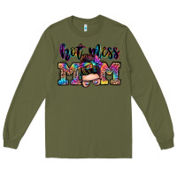Army Green hot mess mom messy bun Long Sleeve Tee - Zillion Design Studio