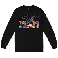 Black hot mess mom messy bun Long Sleeve Tee - Zillion Design Studio