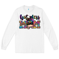 White hot mess mom messy bun Long Sleeve Tee - Zillion Design Studio