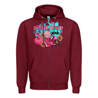 Burgundy in october we wear pink american football Zipper Hoodie - AdoDesignShop