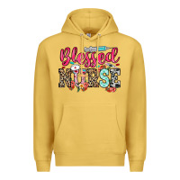 Antique Gold blessed nurse Premium Hoodie - NancyCooperArtShop