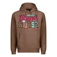 Chestnut blessed nurse Premium Hoodie - NancyCooperArtShop