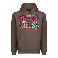 Coffee blessed nurse Premium Hoodie - NancyCooperArtShop