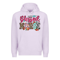 Lilac blessed nurse Premium Hoodie - NancyCooperArtShop