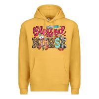 Mustard blessed nurse Premium Hoodie - NancyCooperArtShop