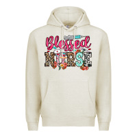Oatmeal Heather blessed nurse Premium Hoodie - NancyCooperArtShop