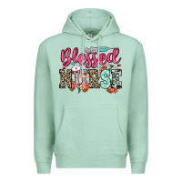 Seafoam blessed nurse Premium Hoodie - NancyCooperArtShop
