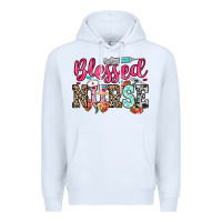 White blessed nurse Premium Hoodie - NancyCooperArtShop