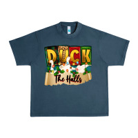 Midnight Navy christmas duck the halls Urban Heavy Tee - Zillion Design Studio