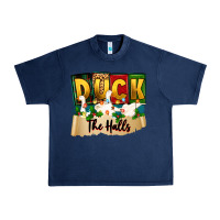 Navy christmas duck the halls Urban Heavy Tee - Zillion Design Studio