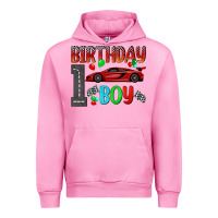 Fuchsia Pink birthday boy 1 Urban Hoodie - BundleAndBundleShop