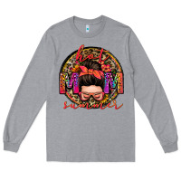 Heather Grey hot mom summer messy bun Long Sleeve Tee - Zillion Design Studio
