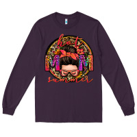 Plum hot mom summer messy bun Long Sleeve Tee - Zillion Design Studio