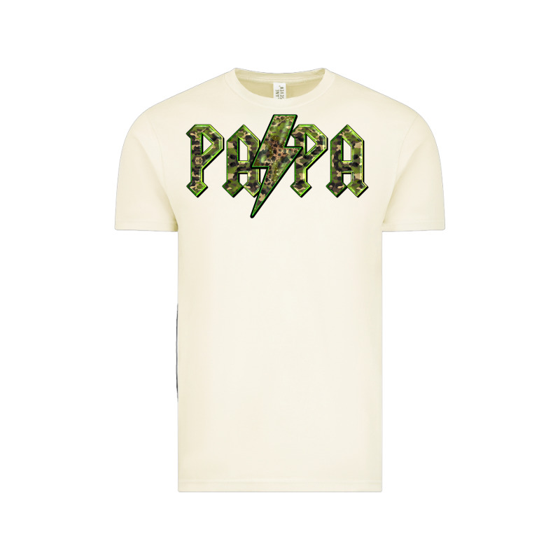 Papa  Lightning Camouflage Vintage Tee by BarkalooDesign | Teevron