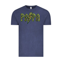 Vintage Denim papa  lightning camouflage Vintage Tee - BarkalooDesign