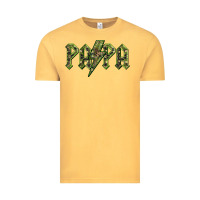 Vintage Mustard papa  lightning camouflage Vintage Tee - BarkalooDesign