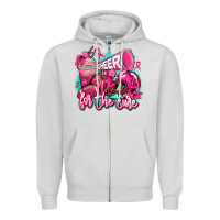 Dove Grey cheer for the cure Zipper Hoodie - AdoDesignShop