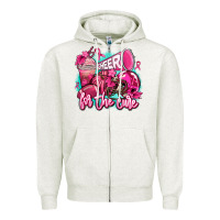 Oatmeal Heather cheer for the cure Zipper Hoodie - AdoDesignShop
