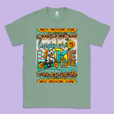 Living On Lake Time Air Freshener Classic Tee Designed By Hra Design Shop