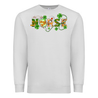 Dove Grey st patricks day nurse Premium Sweatshirt - BarkalooDesign