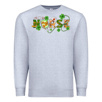 Heather Grey st patricks day nurse Premium Sweatshirt - BarkalooDesign