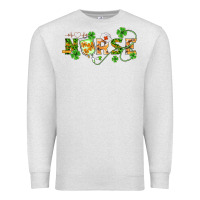 Oatmeal Heather st patricks day nurse Premium Sweatshirt - BarkalooDesign