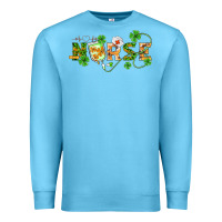 Ocean Blue st patricks day nurse Premium Sweatshirt - BarkalooDesign