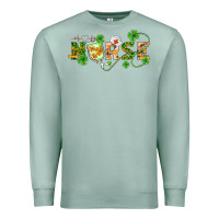 Seafoam st patricks day nurse Premium Sweatshirt - BarkalooDesign