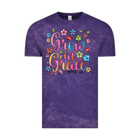 Cloud Purple grow in grace Vintage Tee - texasbilliewilder