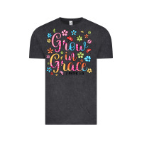 Vintage Black grow in grace Vintage Tee - texasbilliewilder