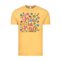 Vintage Mustard grow in grace Vintage Tee - texasbilliewilder