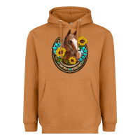 Meerkat western horseshoe horse sunflowers gemstone Heavyweight Hoodie - Artiststas