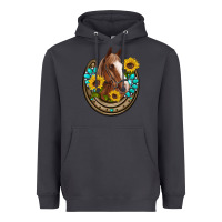 Smoke western horseshoe horse sunflowers gemstone Heavyweight Hoodie - Artiststas