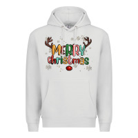 Dove Grey merry christmas raindeerr Premium Hoodie - MaliasSmallBusiness