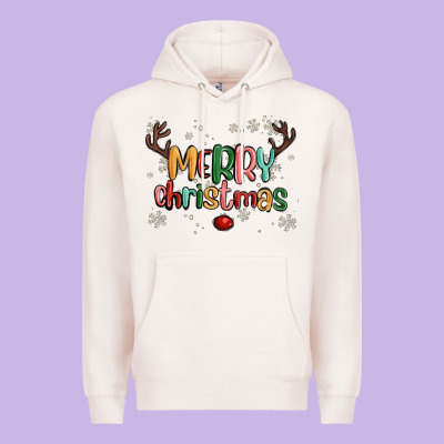 Merry Christmas Raindeerr Premium Hoodie Designed By Maliassmallbusiness