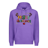 Purple merry christmas raindeerr Premium Hoodie - MaliasSmallBusiness
