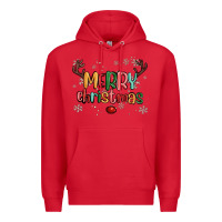 Red merry christmas raindeerr Premium Hoodie - MaliasSmallBusiness