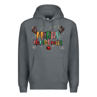 Rock merry christmas raindeerr Premium Hoodie - MaliasSmallBusiness