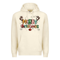 Sandshell merry christmas raindeerr Premium Hoodie - MaliasSmallBusiness
