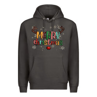 Smoke merry christmas raindeerr Premium Hoodie - MaliasSmallBusiness