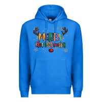 True Royal merry christmas raindeerr Premium Hoodie - MaliasSmallBusiness