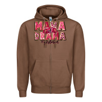 Chestnut mama of drama girl mom Zipper Hoodie - JahusDesignShop