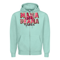 Seafoam mama of drama girl mom Zipper Hoodie - JahusDesignShop