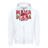 White mama of drama girl mom Zipper Hoodie - JahusDesignShop