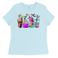 Baby Blue lash hustler coffee cups Ladies Tee - AdoDesignShop
